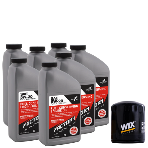 Factory Racing Parts Basic Oil Change Kit For Jeep 5W-20 Oil - 7 Quarts-0